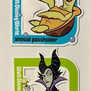 Disney World Annual Passholder magnet bundle crush and maleficent
